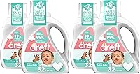 Vista 9 de Dreft Active Baby - Detergente líquido para ropa, ayuda a eliminar el 99% de las manchas de alimentos para bebés, hipoalergénico, paquete de 2, 32