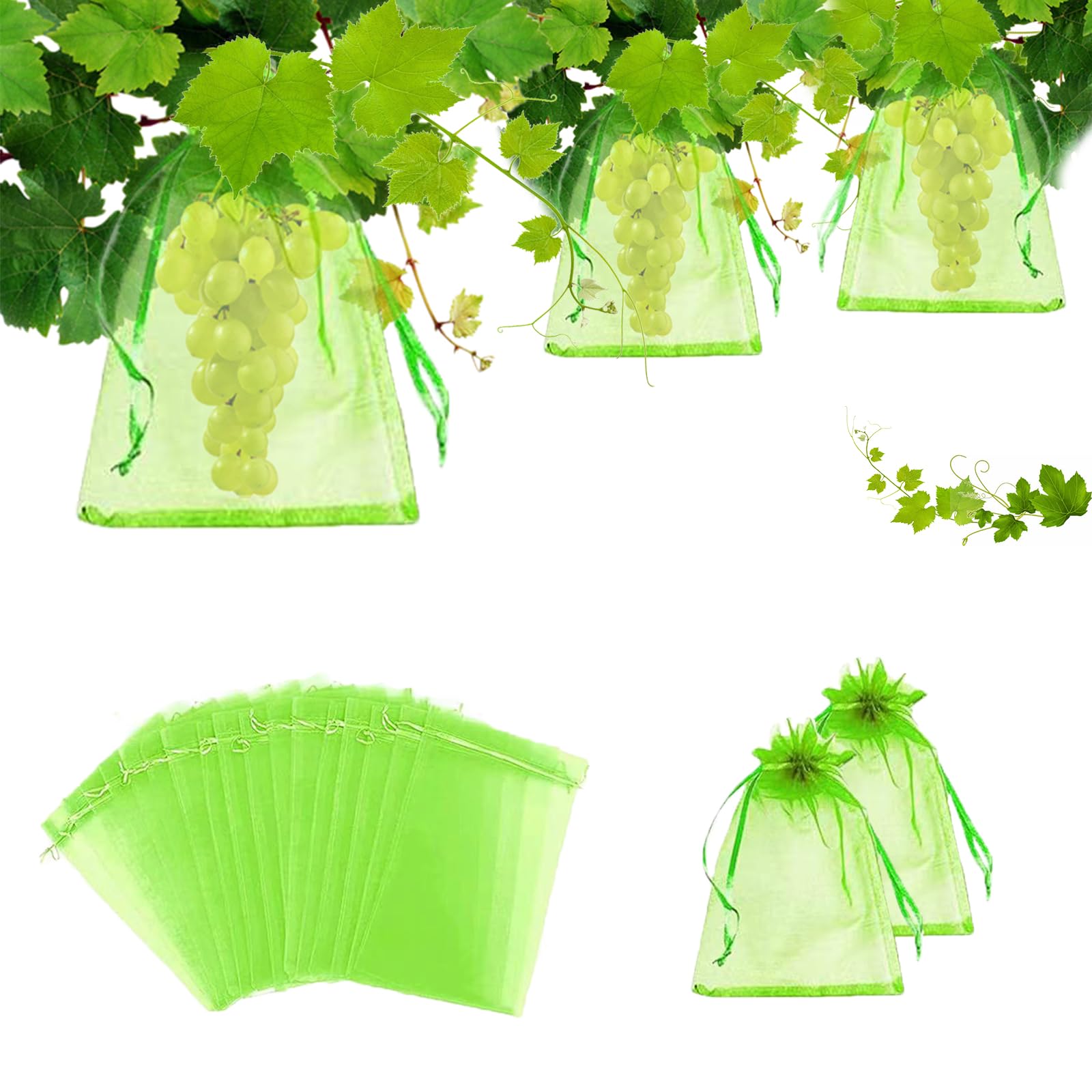 Sac Protection Fruits, Sachet Protection Raisin 100 Pièces, Sachet Protection Fruits 20x 30cm