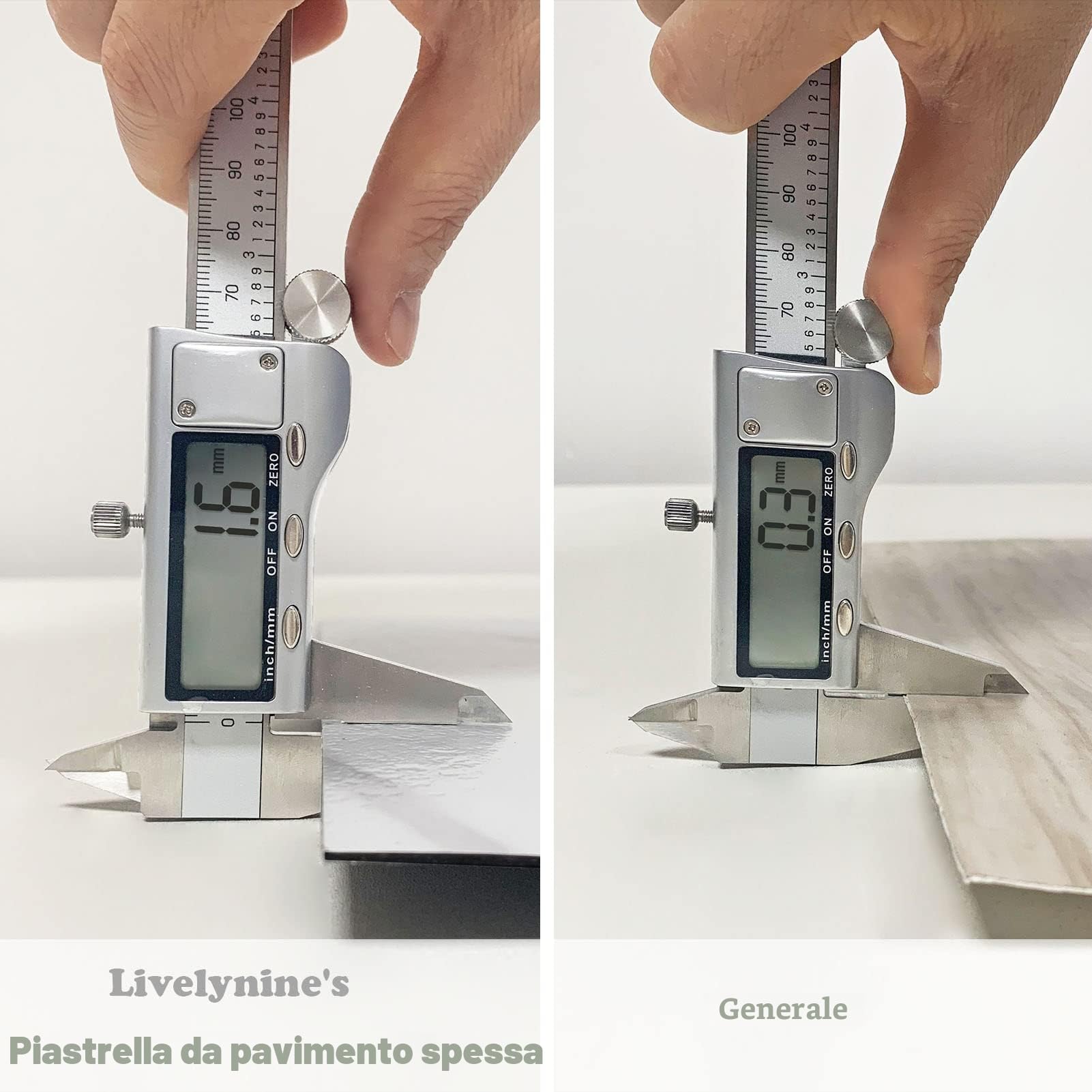 Livelynine Piastrelle per pavimenti grigie, confezione da 32 pezzi, 30,5 x 30,5 cm, impermeabili, per bagno, garage, pavimenti in laminato, adesivi adatti agli affittuari
