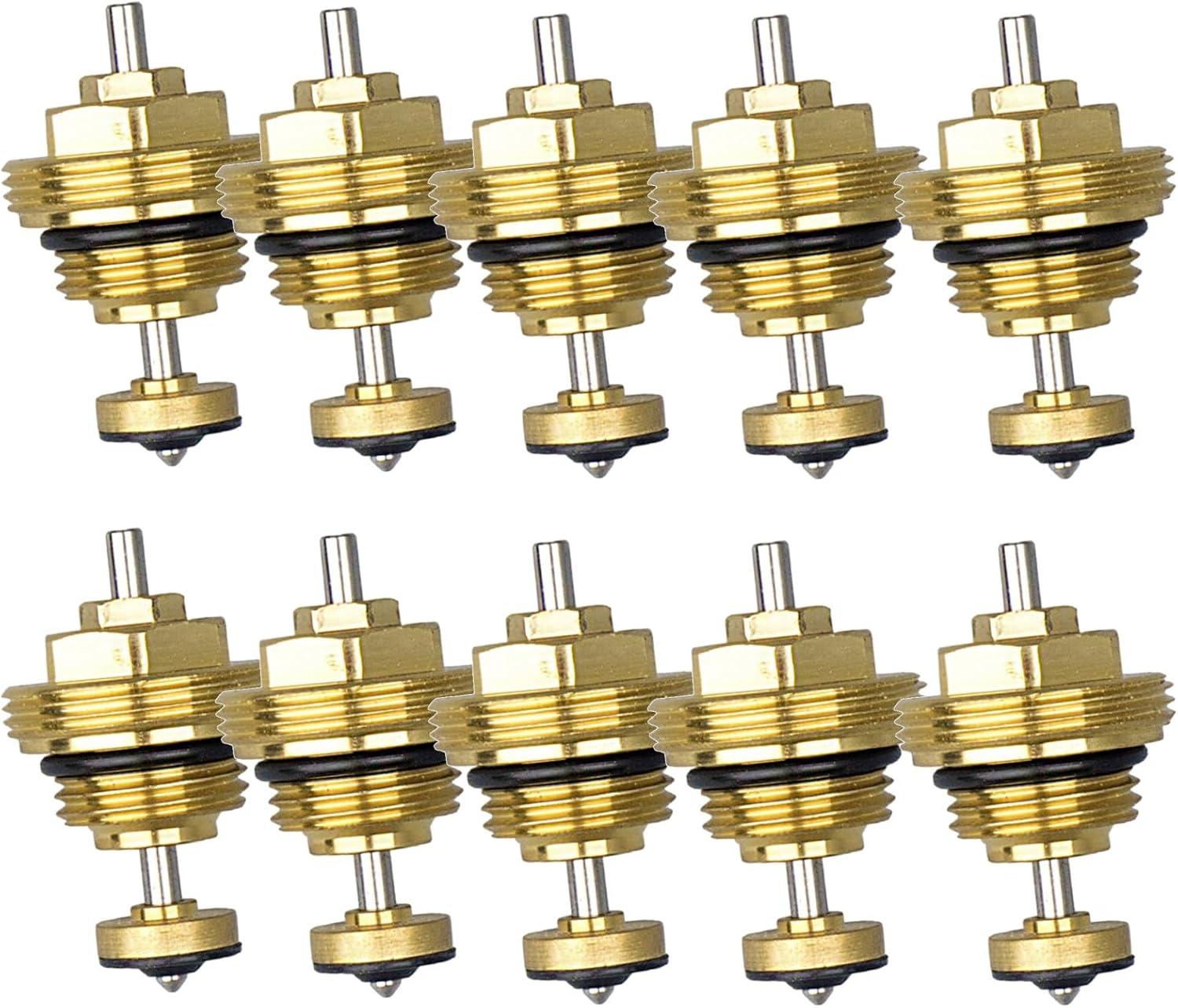 10pcs Underfloor Heating Manifold Return Pin Valve Core M30x1.5 for UFH Actuator Floor Heating