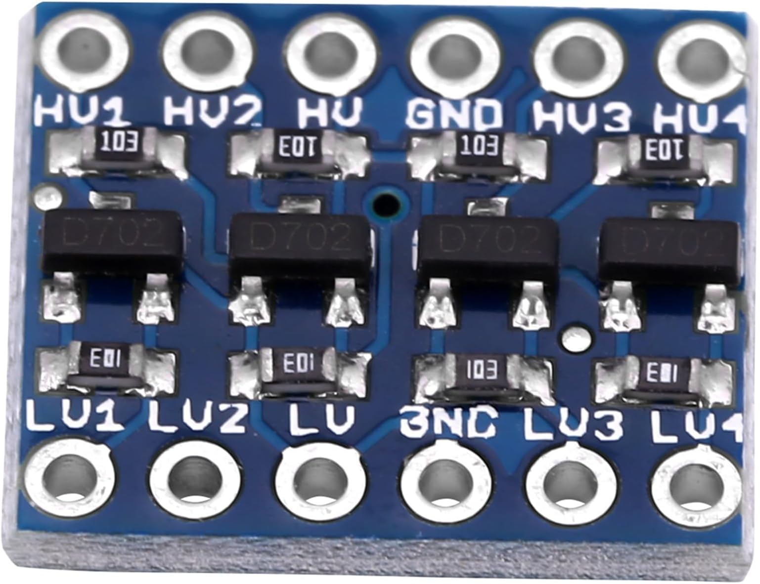 Qcwwy Voltage Shifter Module Logic Level Converter,4 Channel 5V to 3.3V Bi Directional Voltage Shifter Module Electronic Components