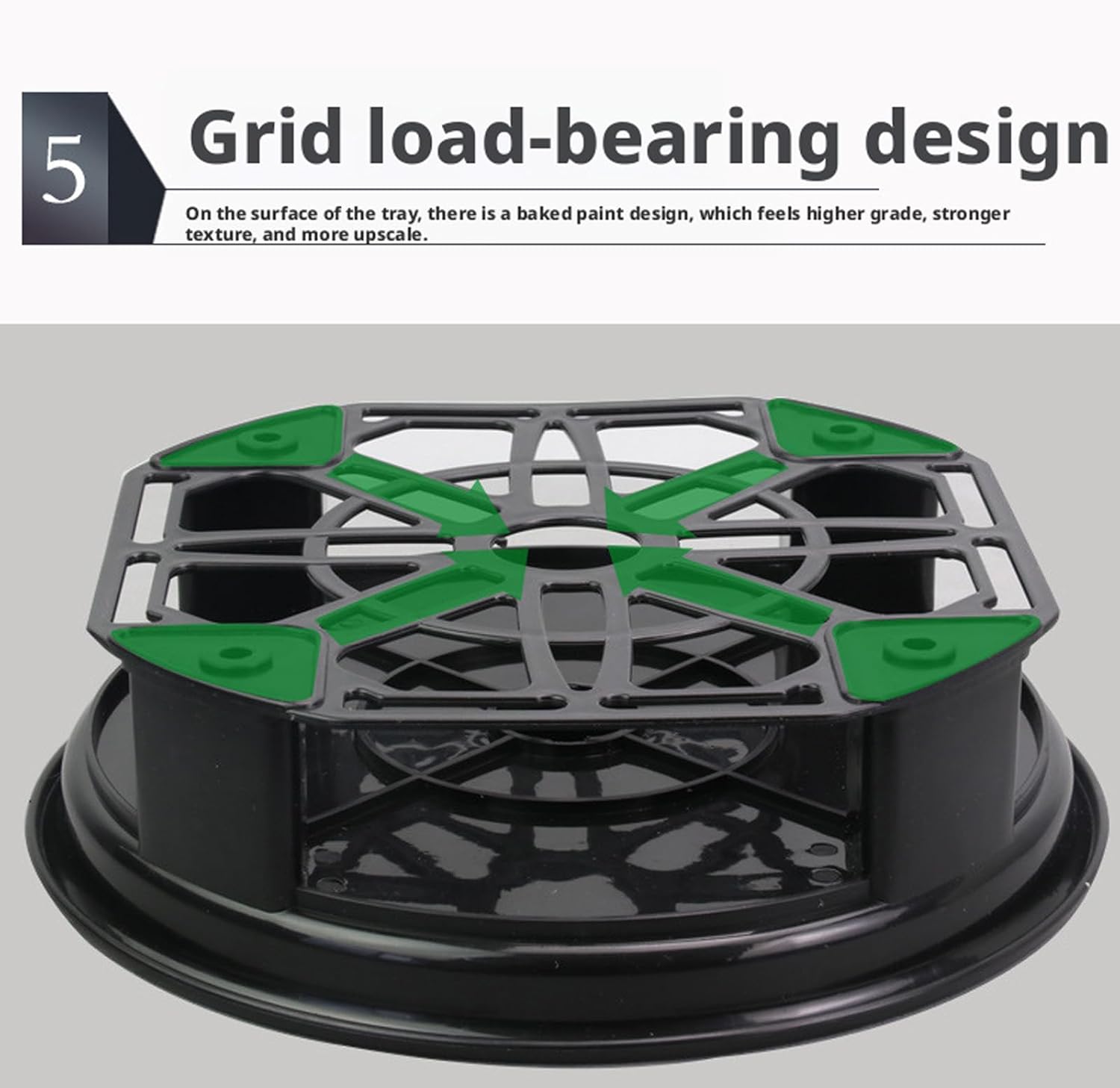 Movable Container Tray with Wheel Heavy Duty Rolled Plant Rack Square Indoor for Storage Balcony Gardening Plant Bracket with