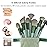 Koccido Makeup Brushes 30 Pcs Makeup Kit,Foundation Brush Eyeshadow Brush Make up Brushes Set (Green, 30 Piece Set Large)