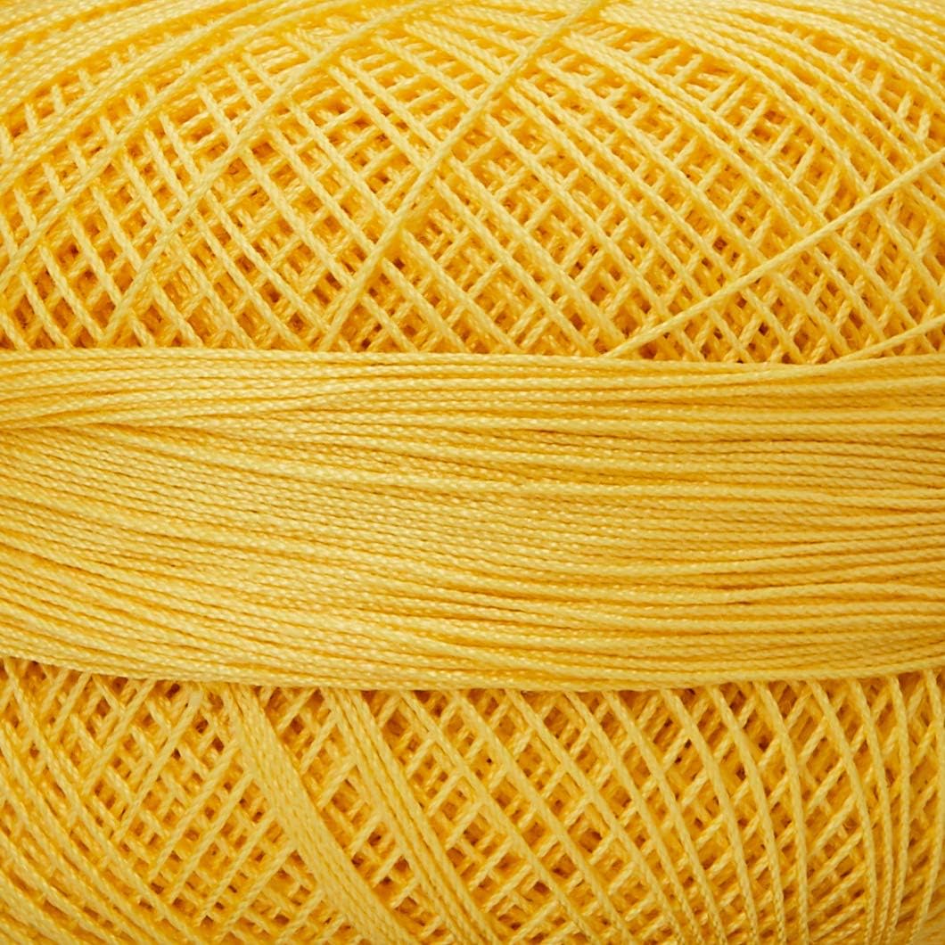 Lizbeth Size 80 HH80616 HH80 Cotton Thread 184 Yds 10G, Daffodil Medium