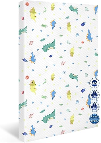 Pack and Play Colchón de cuna de 38 x 26 pulgadas para bebé y niño pequeño, almohadilla portátil N Play con espuma de apoyo suave de alta densidad,