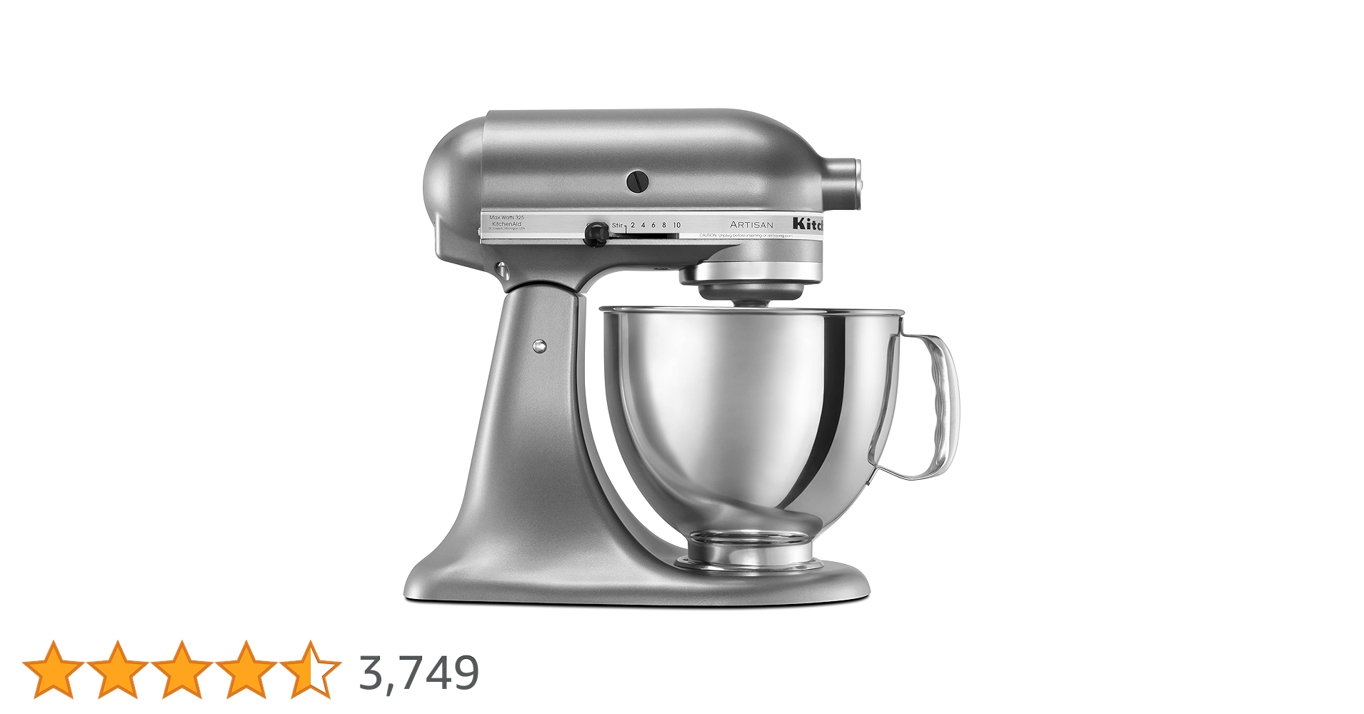 KitchenAid Artisan Series 5 Quart Tilt-Head Stand Mixer, Contour
