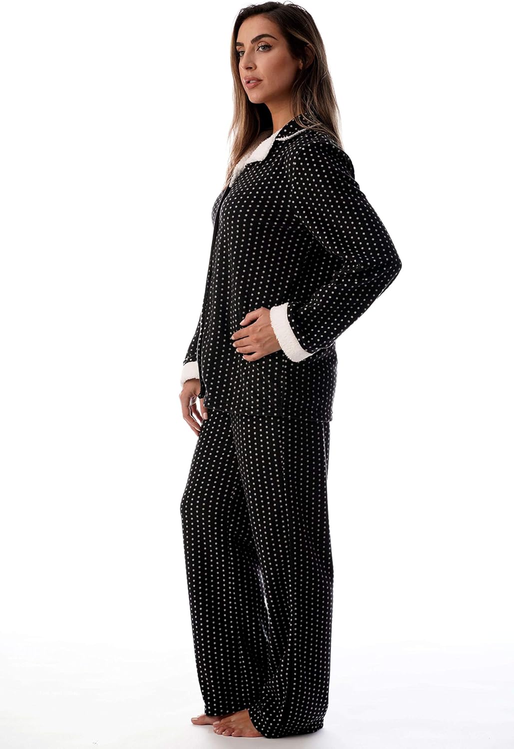 #followme Cocoom Microfleece Pajama Pant Set for Women 6733-New-10316-2X - Image 3