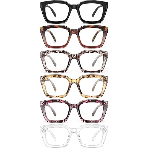 miyya Stylish Reading Glasses for Women, Cheaters Eyeglasses, Oversized Blue Light Readers, Fashion Eye Glasses