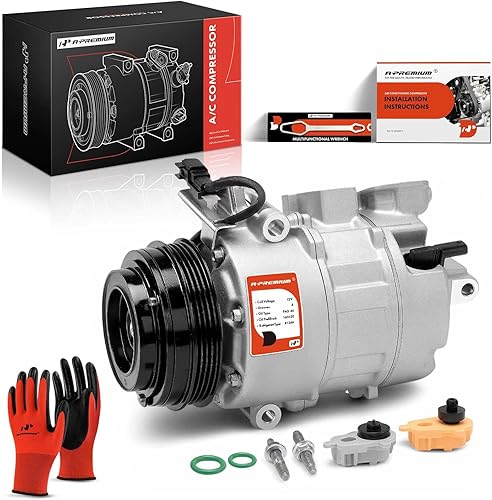 A-Premium Compresor de A/C con embrague compatible con Ford Escape 2017-2019, Transit 2019-2020, Transit Connect 2019-2022 y Lincoln MKC 2017-2019