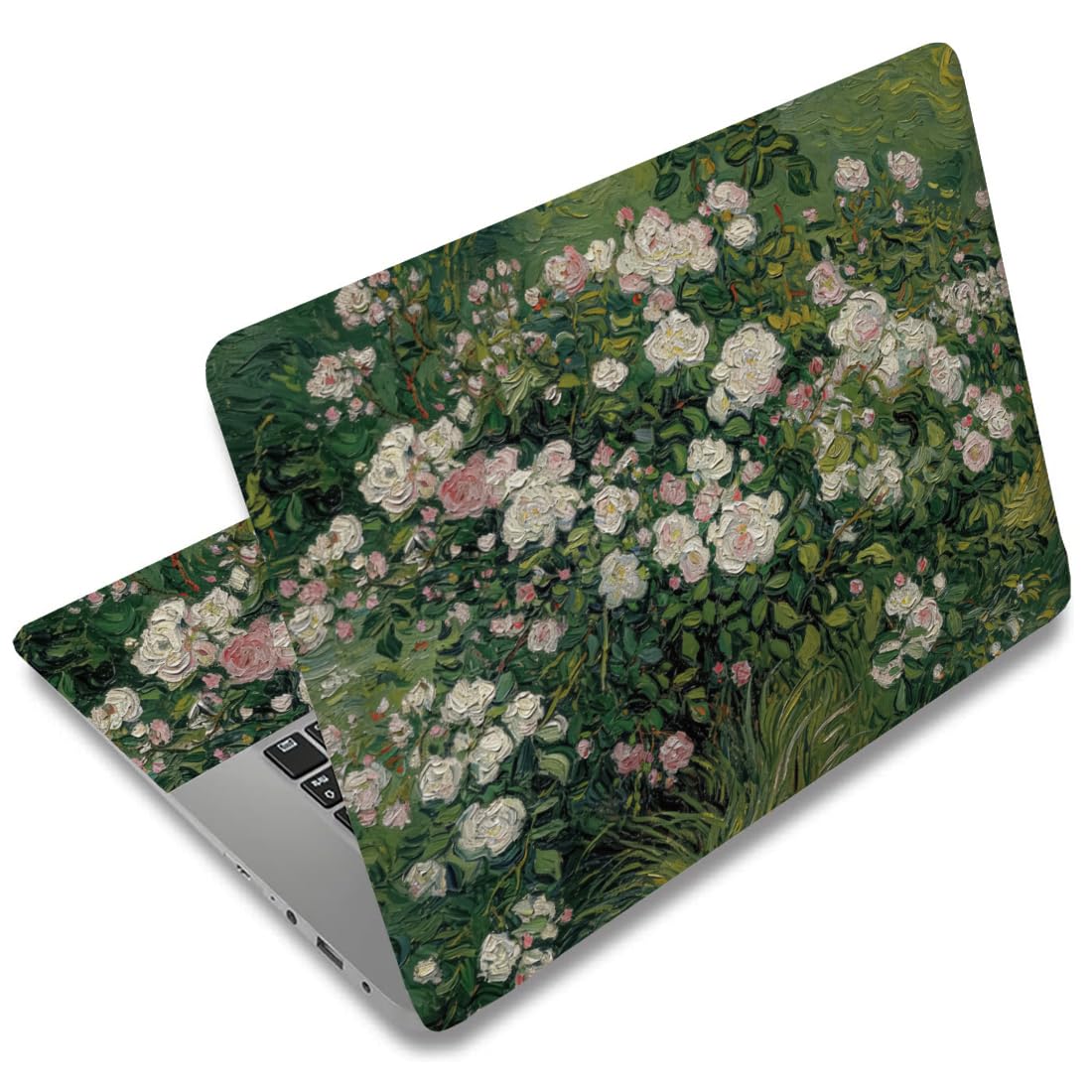 Calcomanías para portátil recortables SUPERDANT material de PVC impermeable de rosas