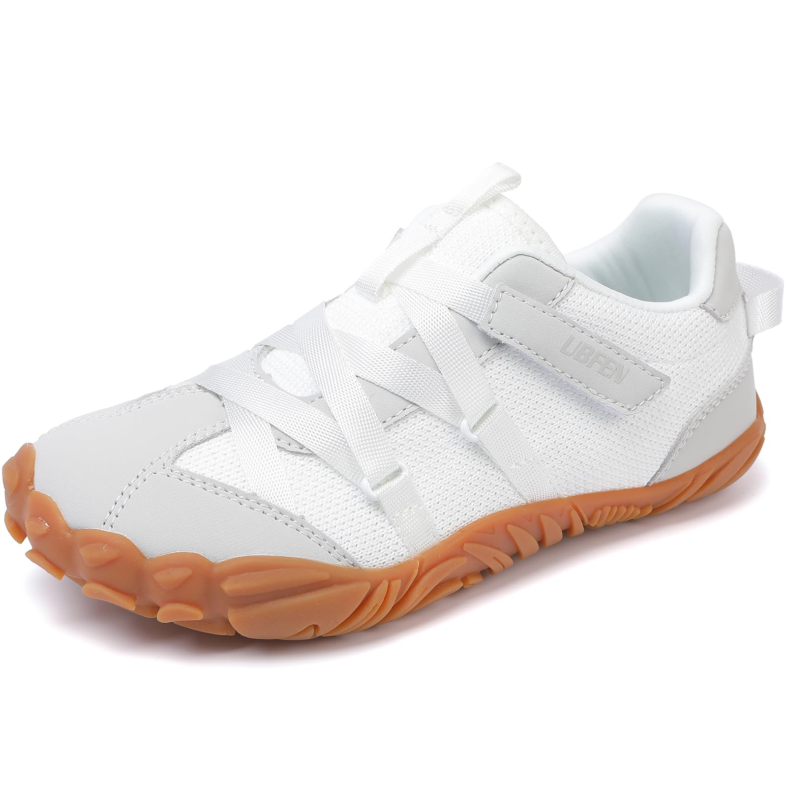 UBFEN Girls Barefoot Shoes Zero Drop Wide Toe Box Kids Boys Sneakers