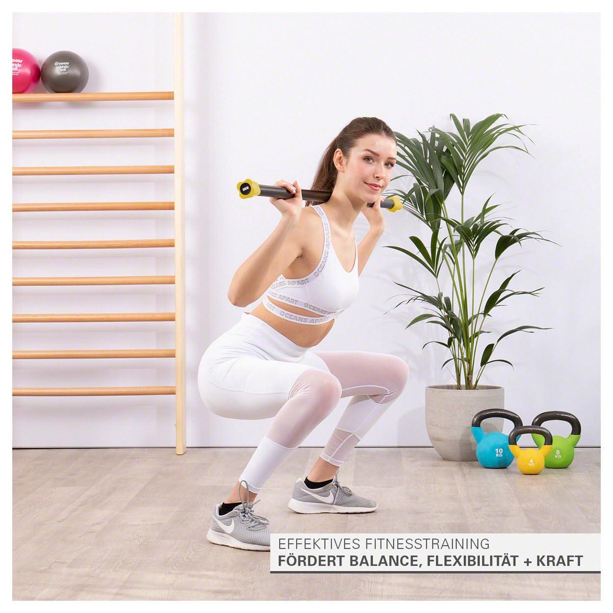 Sport-Tec Gewichtsstange, Hantelstange, Langhantel, Gewichtsstab, Aufbewahrungsständer