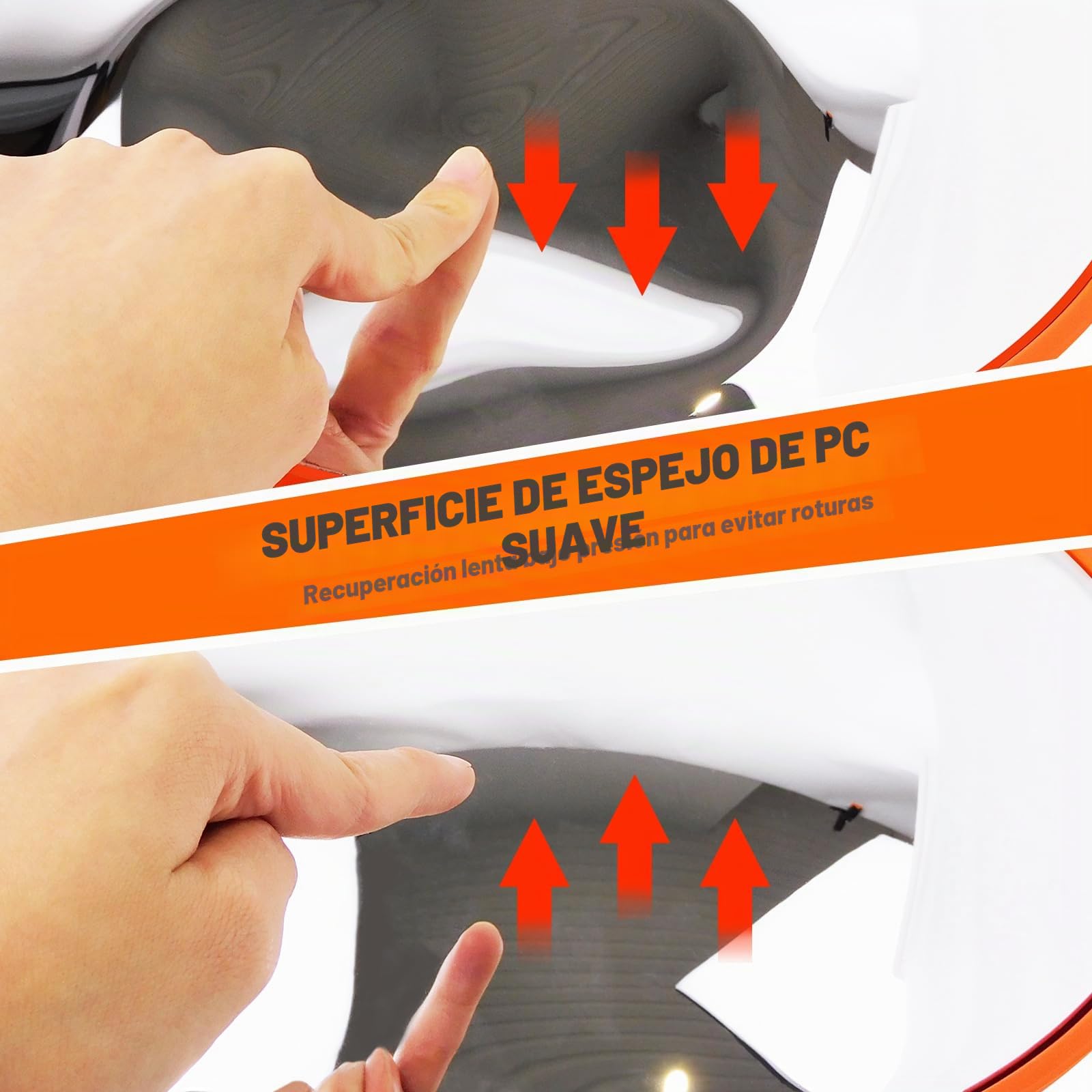 Espejo de tráfico convexo de 60 cm para garaje, entrada o parque, espejo de tráfico exterior con visión gran angular (soporte para interiores y exteriores)