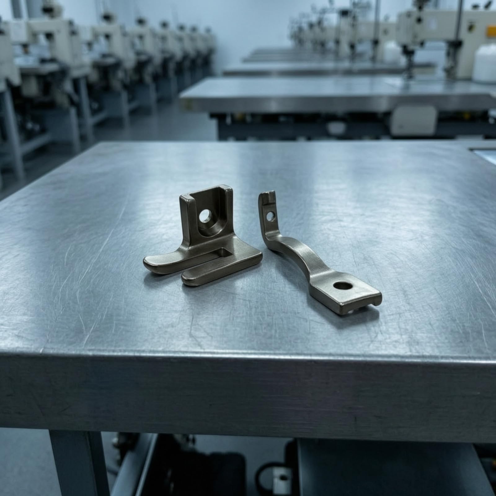 2 Pezzi Piedino Premistoffa in Metallo Accessorio Professionale per Cucito