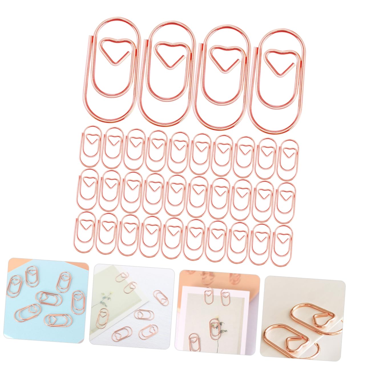 DOITOOL Clips De Metal Forma De Perfectos Para Organizar Oficina Y Diseño Y Compacto 200 Piezas X 5