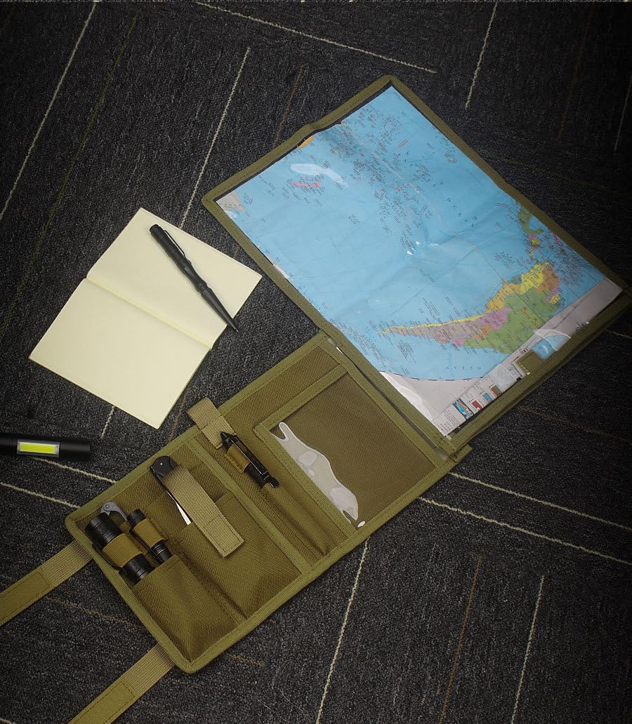 Peminkoo Borsa portaoggetti Tattica per mappe, Pieghevole, per Articoli Vari, Tasca portautensili, Accessori per Escursionismo, Campeggio e Caccia all'aperto
