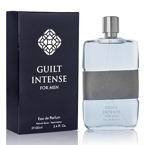 Guilt Intense for Men Eau De Parfum  Pimienta Rosa Mezclada con Limón Italiano  Composición de Azahar, Neroli y Lavanda Francesa  Fragancia