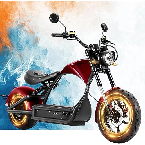 eAhora Electric Motorcycle 4000w/3000w eAhora M1P Series, 50mph/45mph Electric Motorcycle for Adults, 40ah/30ah Battery, Up to 40-55Miles with Dual Suspension and Full Hydyaulic Brakes