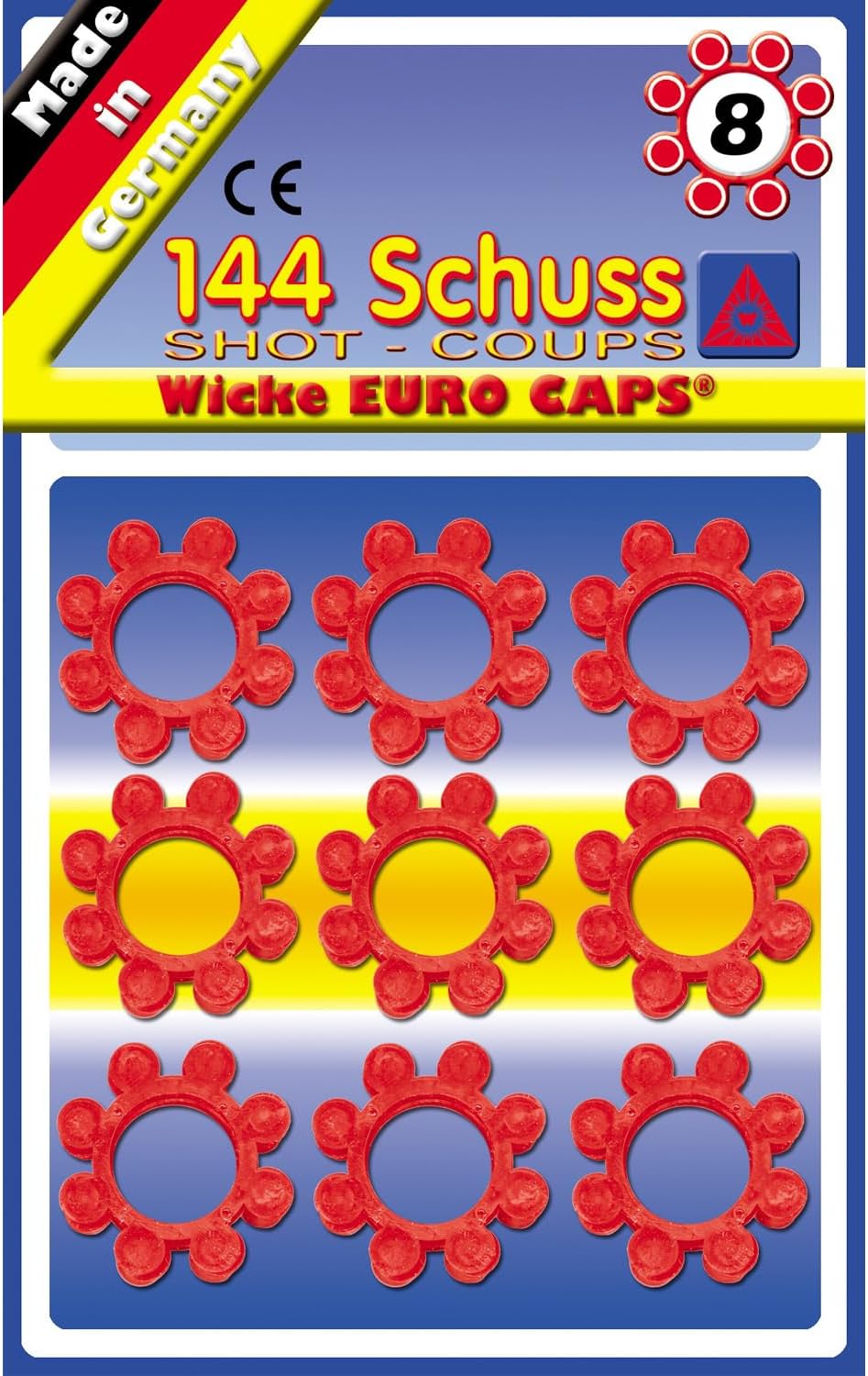 Sohni-Wicke 0235 Toy Ammunition for 8 Shot Toy Guns, 144 Shots, One Size