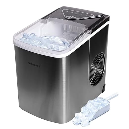 Frigidaire EFIC123-SS Counter Top Maker, Produces 26 pounds Ice per Day, Stainless Steel