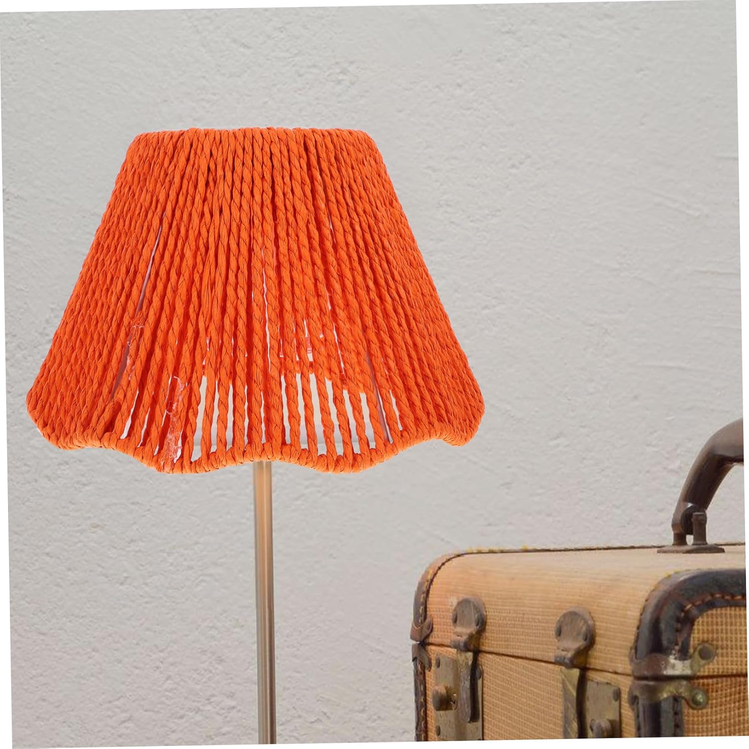 Gadpiparty Woven Rope Lampshade Retro Table Lamp Shade Suitable for Indoor Outdoor Decor Creates Cozy Ambiance Compatible Bulbs Stylish Lighting
