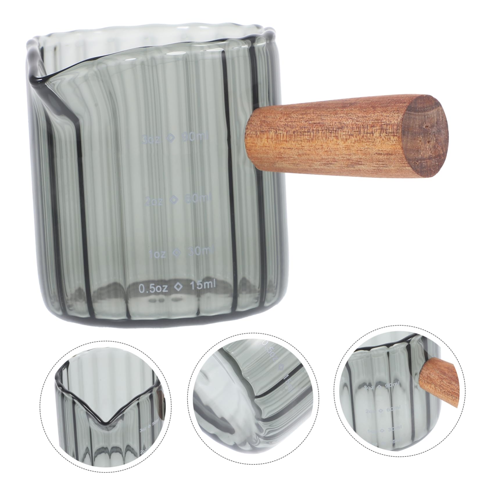 Garneck 5 Tazze Da Caffè Espresso Fine Da 90 Ml Caraffa Graduata Per Uso Domestico Antiscottatura