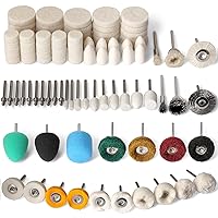 Vista 7 de Kit de pulido de rueda de pulido de 134 piezas para Dremel, rueda de pulido accesorios de herramientas rotativas con vástago de 1/8 pulgadas