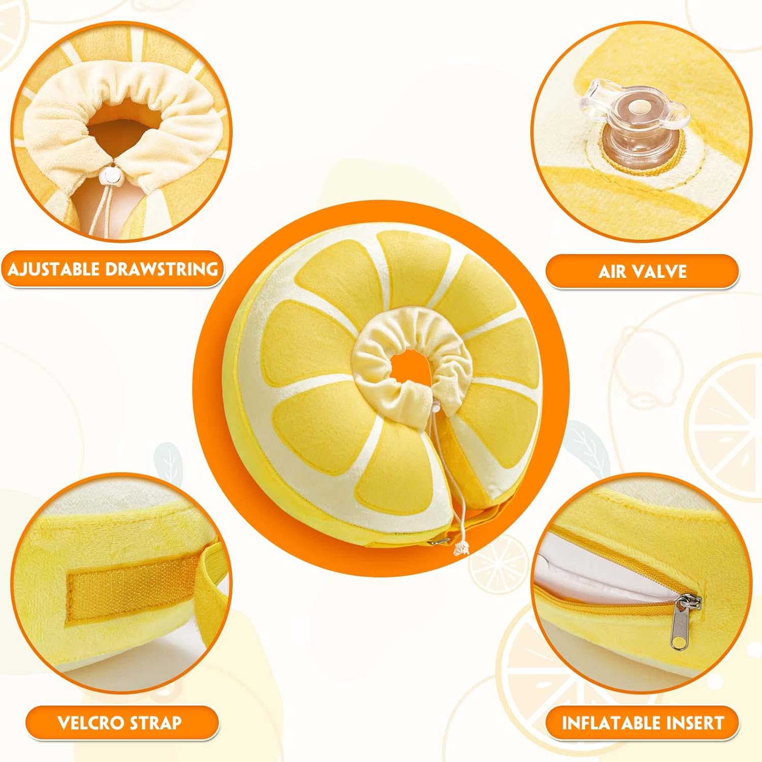 Inflatable Dog Cone, Protective Inflatable Collar for Small Dogs,Soft Adjustable Pet Cone Alternative After Surgery for Wound Healing and Prevent from Biting or Scratching