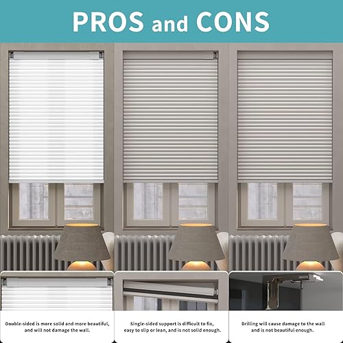 Miniatura 3 de MYshade Persianas celulares personalizadas cortadas a medida, persianas sin cordón personalizadas para ventanas de interior, puertas, decoración del