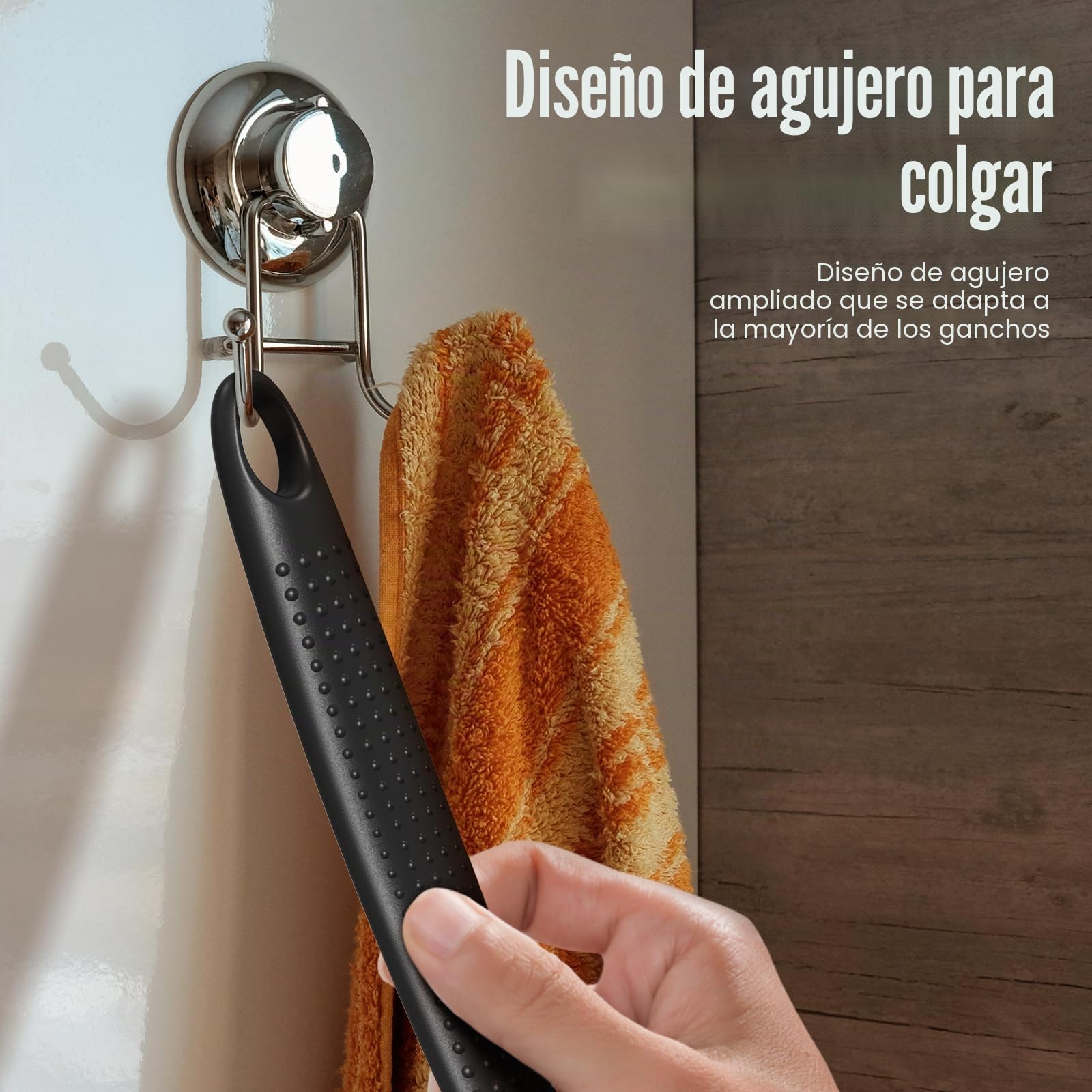 Limpiador de espalda de silicona, mango antideslizante extendido de 17 pulgadas, cepillo para el cuerpo, mango largo para ducha, cepillo de ducha de doble cara, arandela trasera para limpieza y