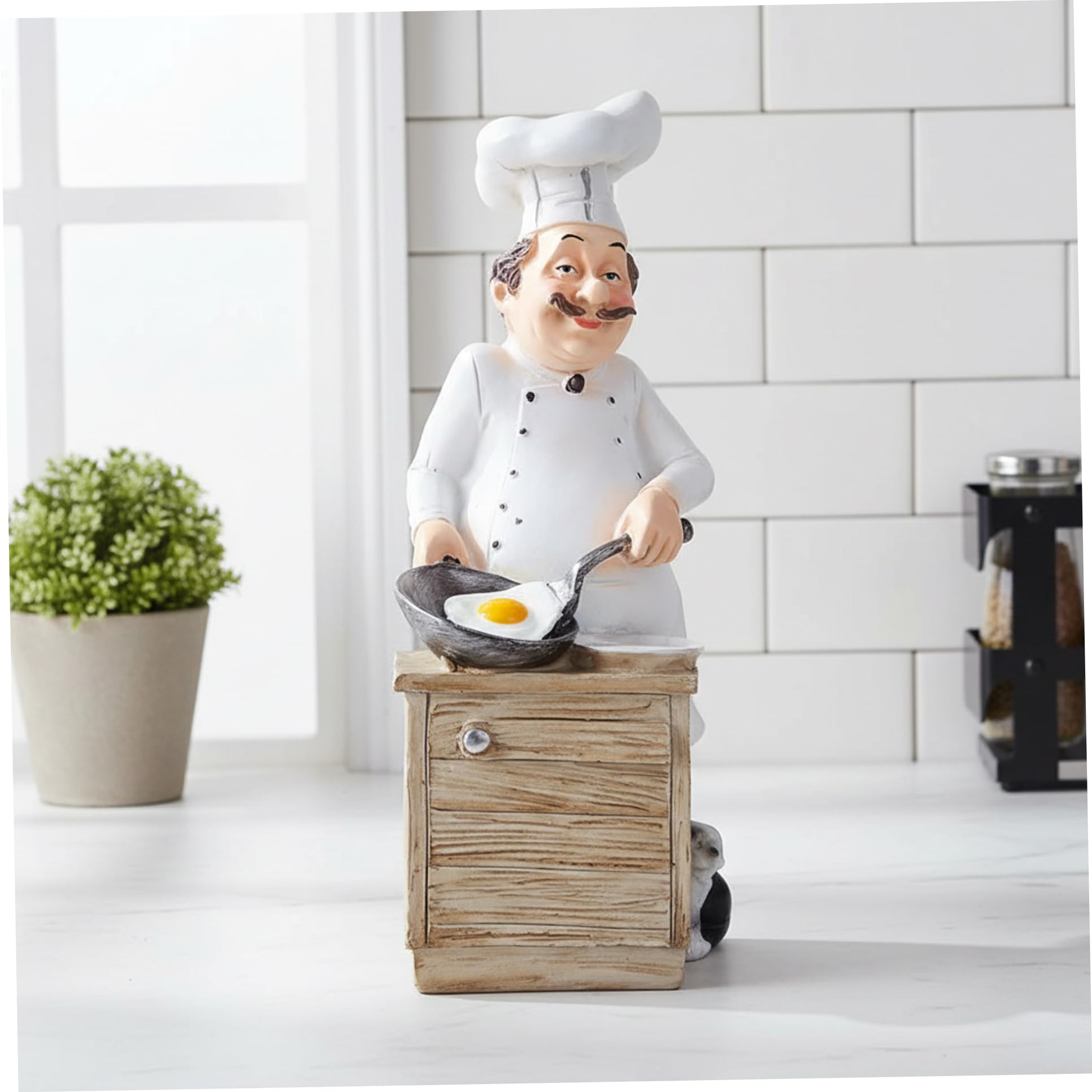 Figurine Chef cuisinier en résine un cadeau idéal pour passionnés de cuisine