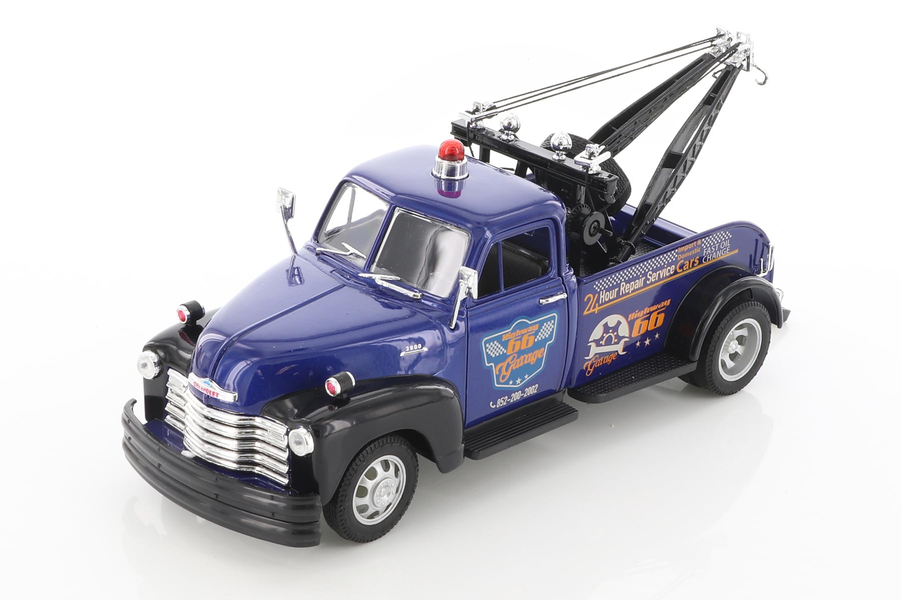 1953 Chevy Tow Truck 22086S/4D - 1/24 Scale Diecast Model Car (Blue)