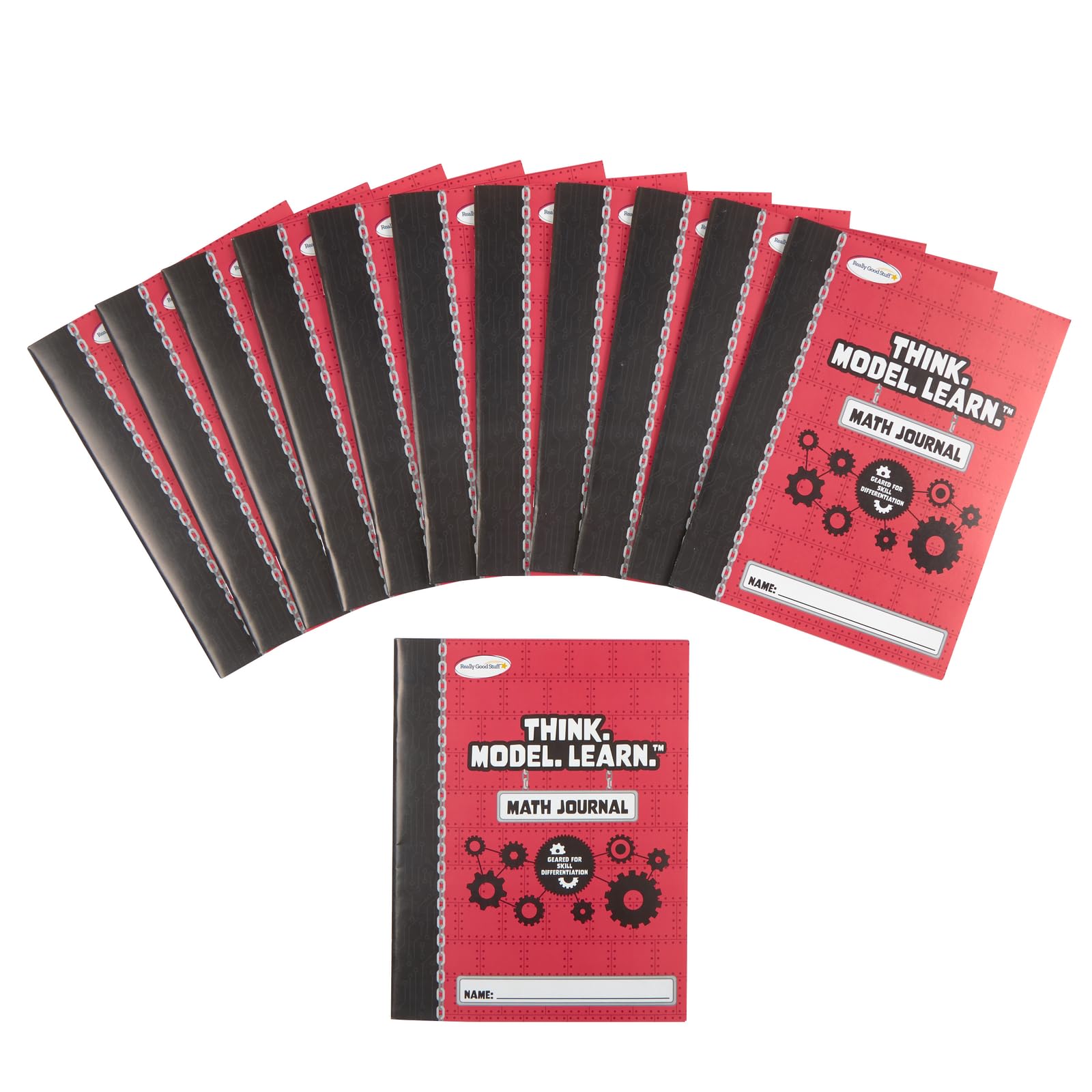 Really Good Stuff Think. Model. Learn. Math Journals, Set of 12, Grades 4-5