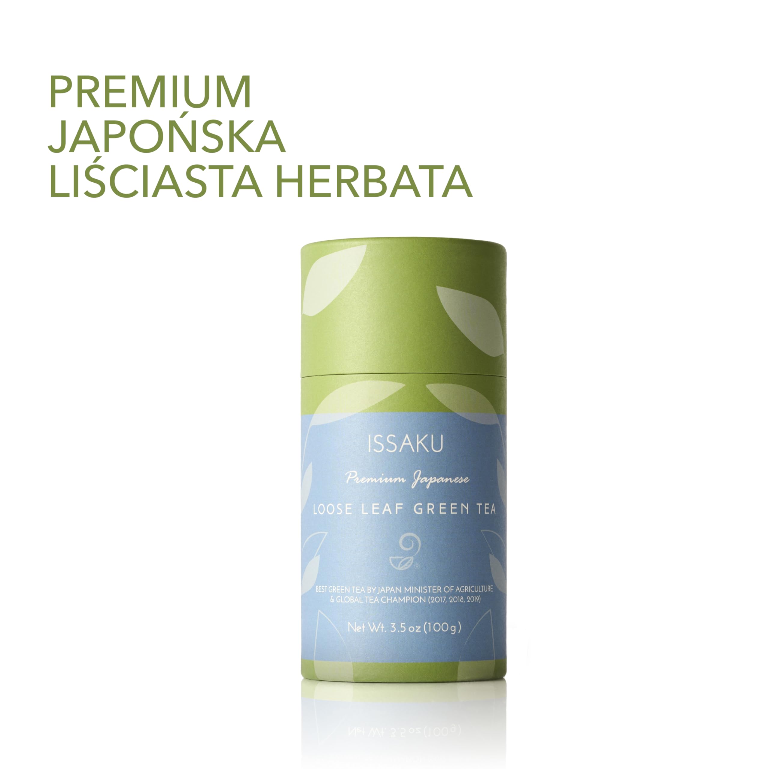 Issaku Green Loose Leaf Tea 3.5 Oz (100g) – Premium Japanese Organic Green Tea Loose Leaf – Vegan and All-Natural Rich in Antioxidant Fukamushi Sencha Japanese Tea Leaves