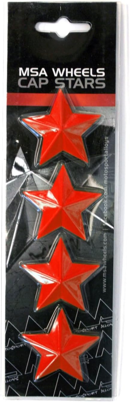 MSA Interchangeable Cap Stars Red