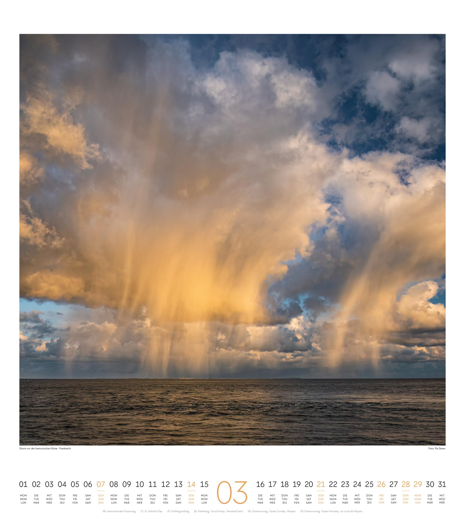 Lichtblicke Kalender 2027 | Stimmungsvoller Natur-Kalender im großen Hochformat (48x54 cm) | Landschaften im Licht der Sonne