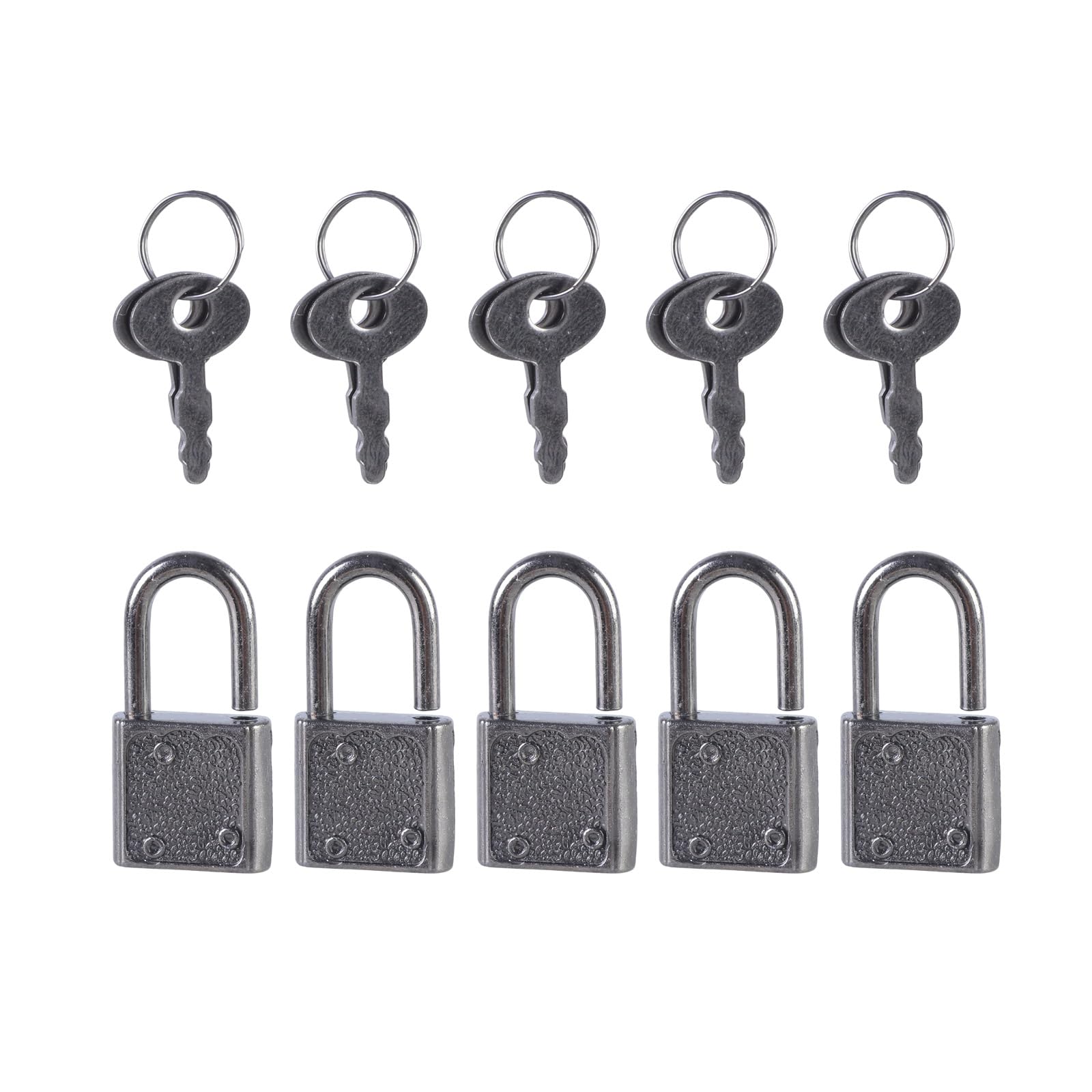 5Pcs Zincs Alloy Padlock Portable Suitcases Locker Securing Small Luggage Box with Diaries Padlocks Zincs Alloy Padlock for Notepad Diaries