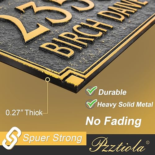 Miniatura 3 de Letrero de dirección montado en el césped grandes opciones  Placa personalizada de número de casa, placa de dirección para patio, césped, jardín,