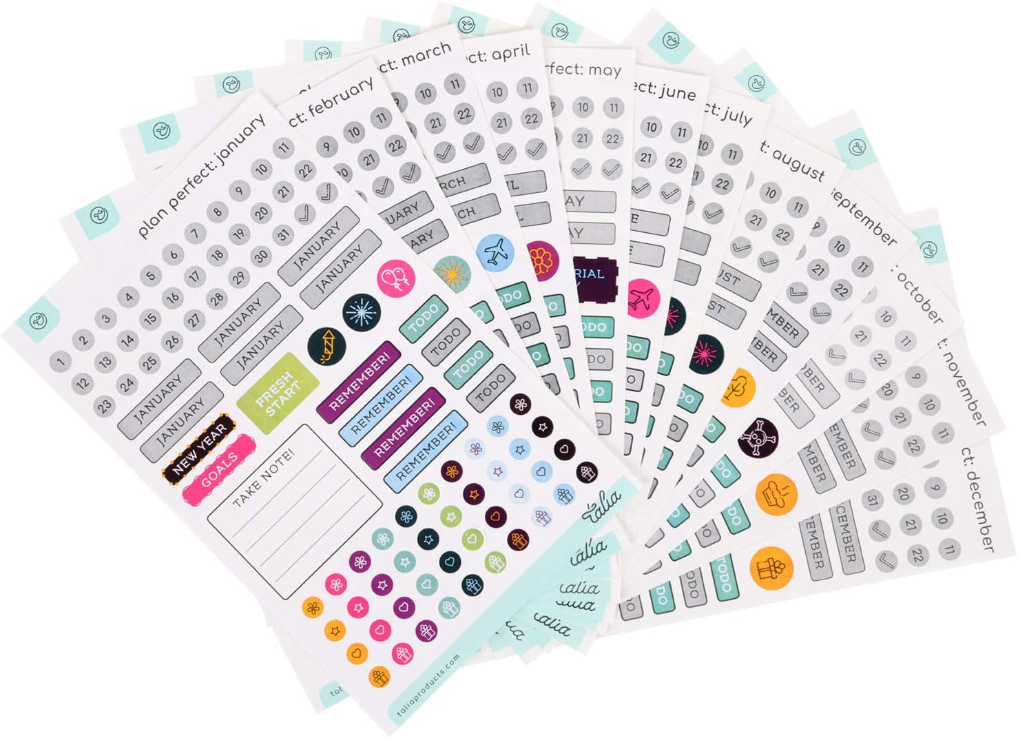 Talia Discbound Notebook Refills (yDeluxe Expansion Kit, Junior (5.5in x 8.5in))