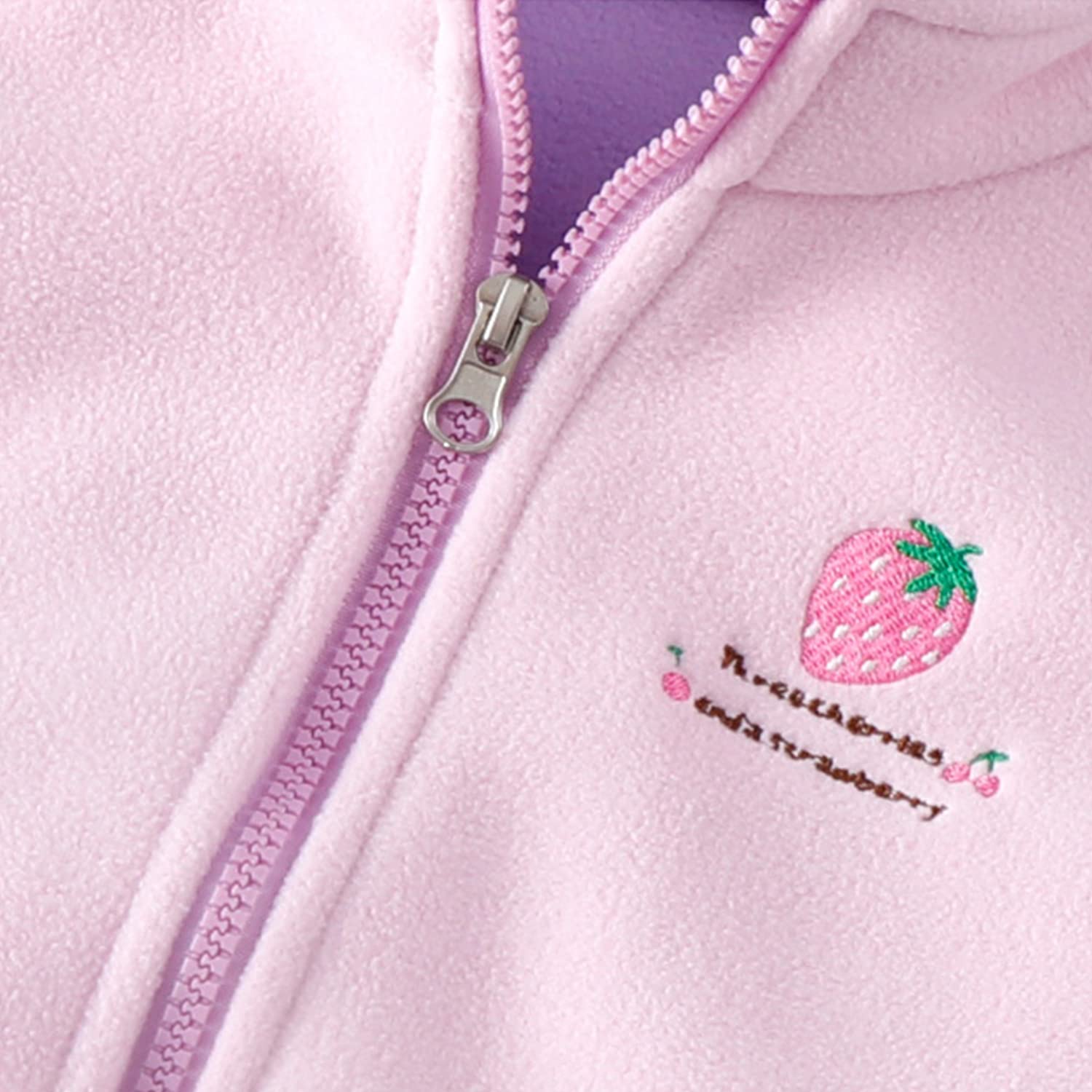 Bambini Pile Polare Giacca con Cappuccio Bambino Piccolo Felpa Caldo Cappotto Casual con Cerniera Stagioni di Transizione Primavera Autunno Inverno