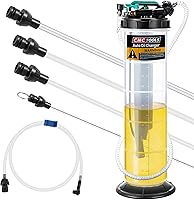 Vista 8 de Estune Extractor de líquido neumático manual de 2 galones/7.5 L, bomba extractora de aceite automotriz, cambiador de vacío de aceite con 5 mangueras