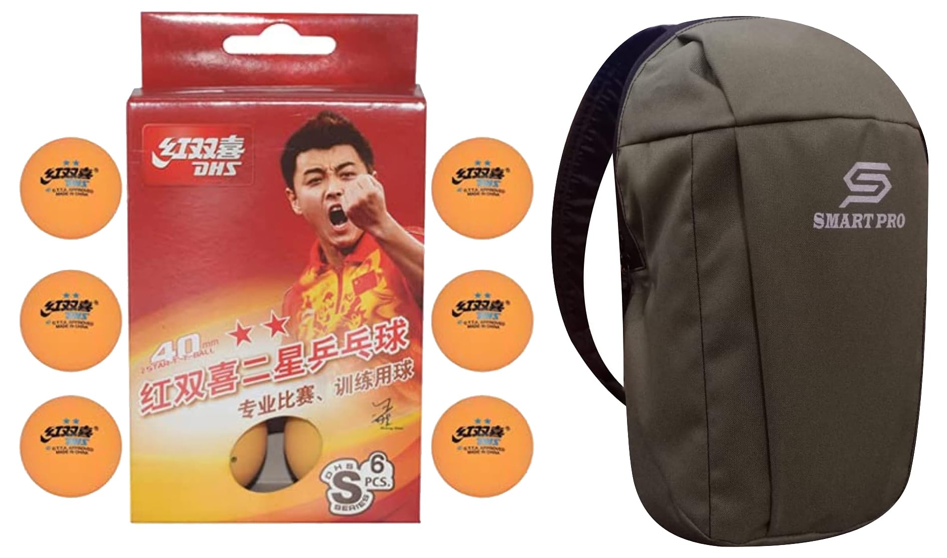 DHS TT Ball S-S1840BY 2 Star Y Supermarket (6 Pcs Box) 54 PCS with Smart PRO TT Special Cover Speed SAGE-picture-28