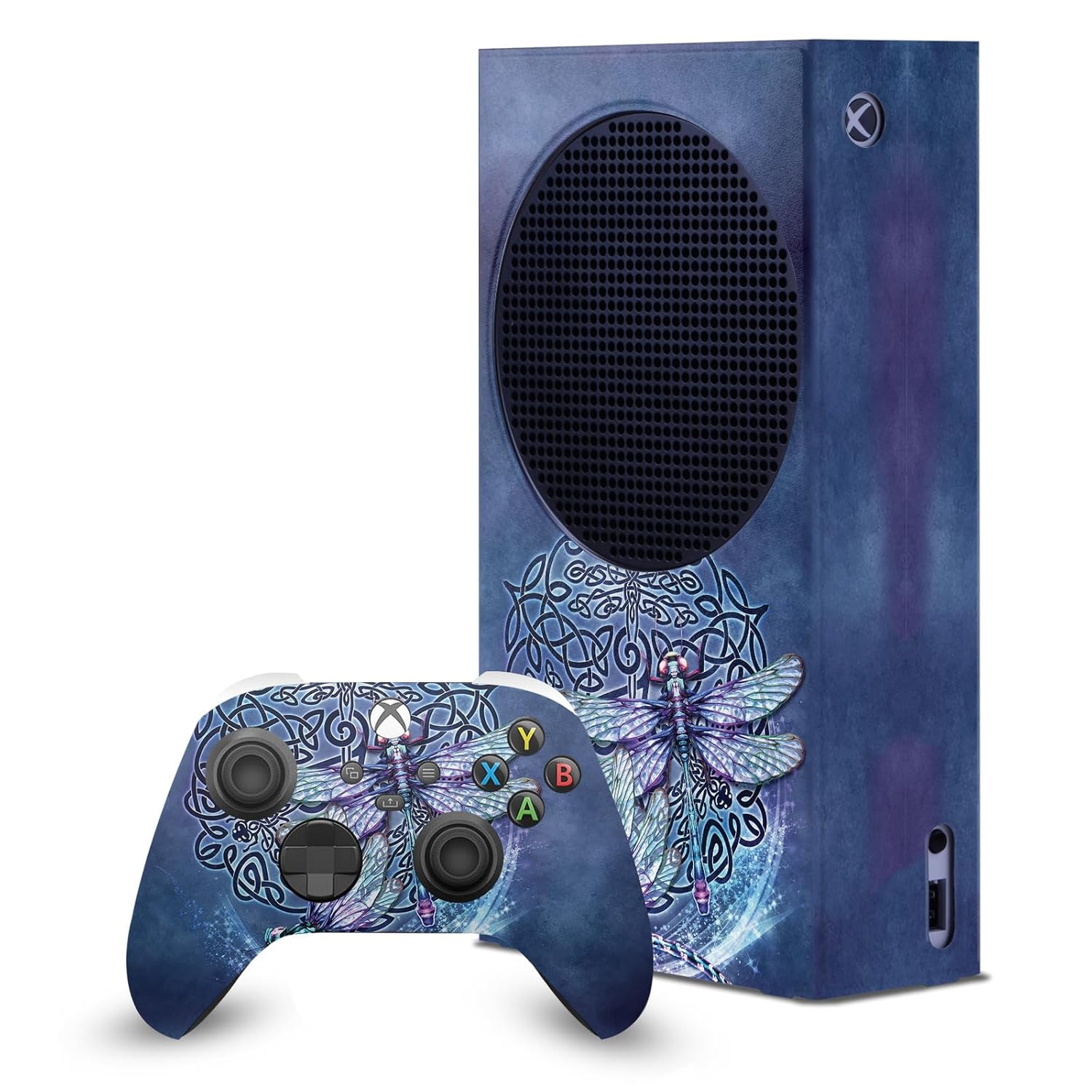 Head Case Designs Officially Licensed Brigid Ashwood Dragonfly Art Mix Game Console Wrap and Game Controller Skin Bundle Compatible With Xbox Series S Console & Controller Bundle