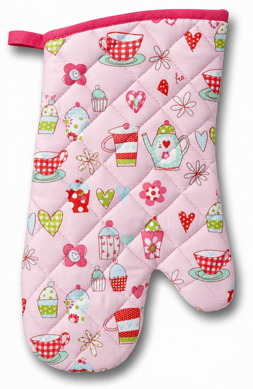 Sixsigma Sports Women's Cupcake Sixsigma Foods Single Oven Gloves Heat Resistant For Cooking Gauntlet - Quick Dry Oven Mitts For Bbq, Grilling, Baking & Cooking For & Men (Cupcake)