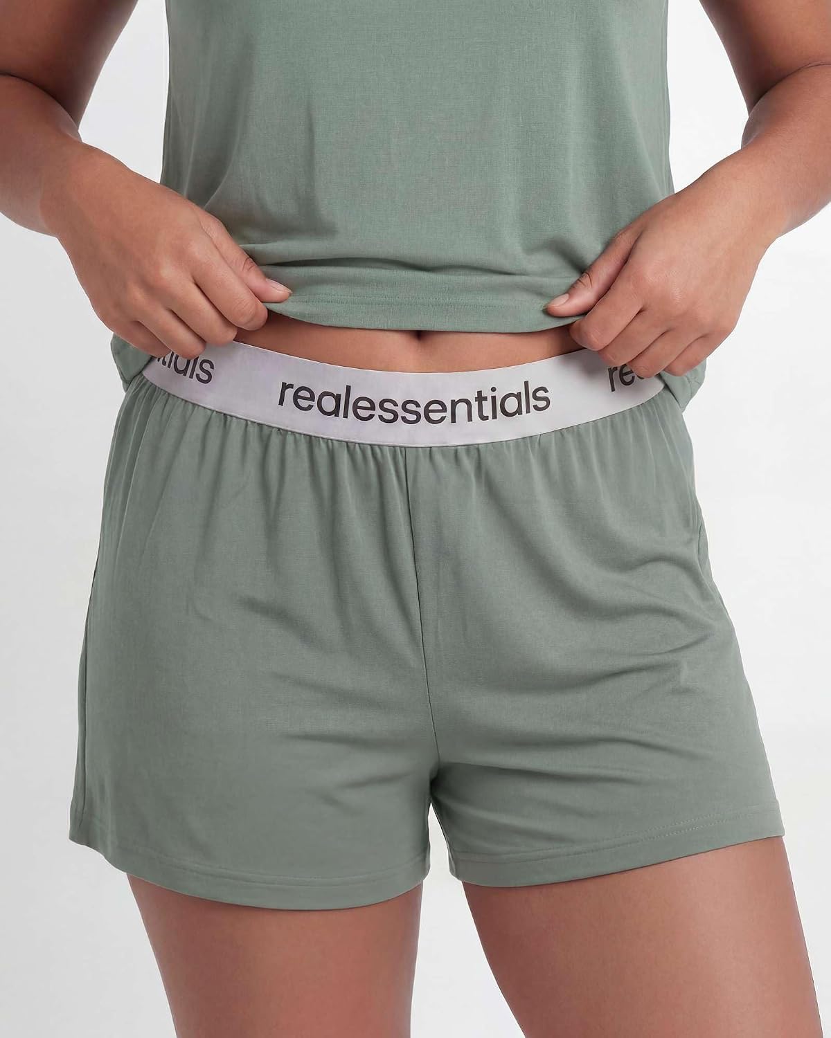 2 Pack Women's Pajama Sets 2 Piece Boxy Tee Sleep Shorts PJs Sleepwear Cute image 4