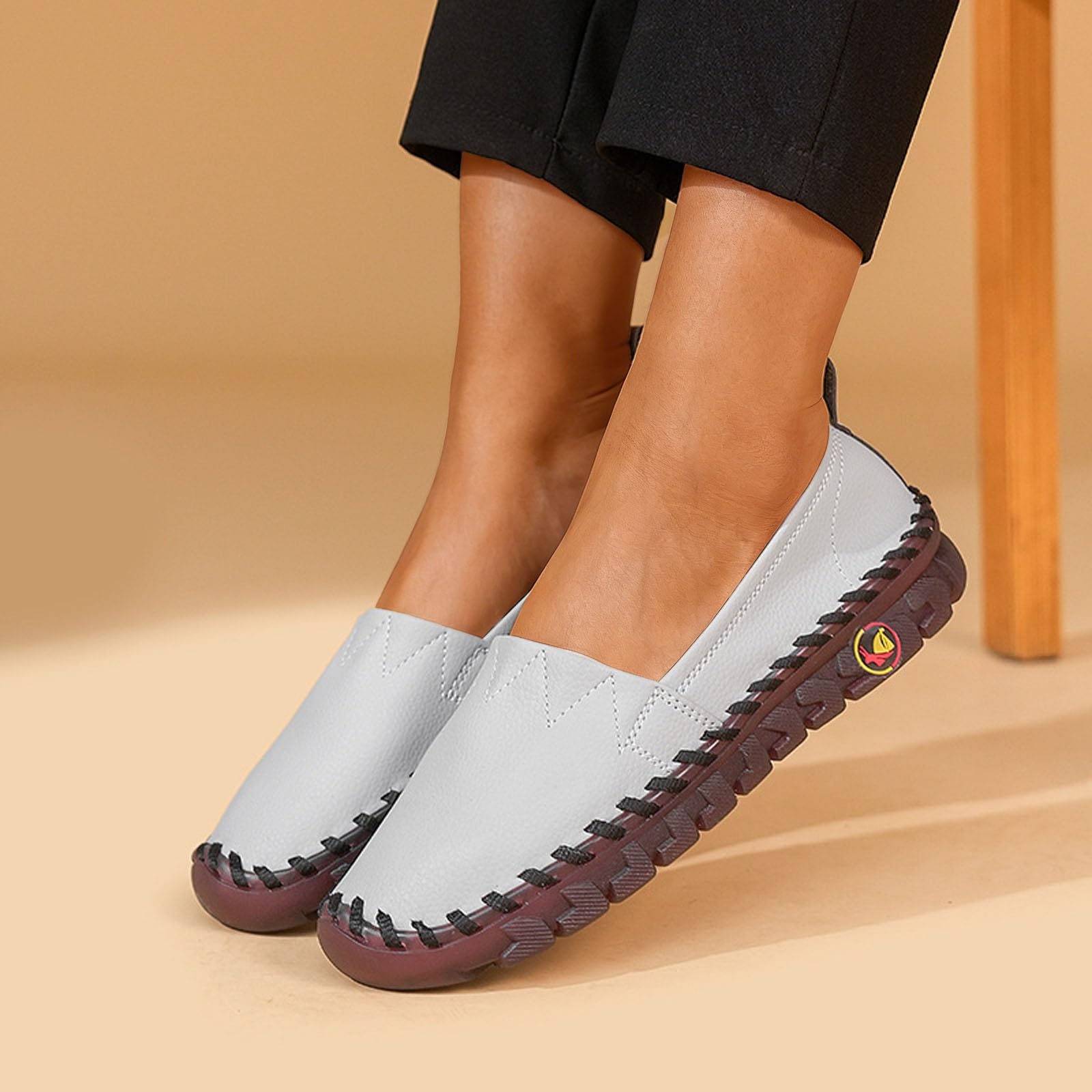 Zapatos de mujer descalzos zapatillas ortopédicas cómodas sin dolor zapatos de cuero transpirables impermeables para correr zapatos de punta ancha zapatos deslizantes en zapatos descalzos