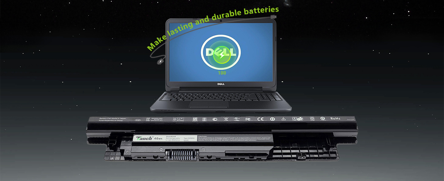 Batterie D'ORIGINE Dell XCMRD Inspiron 14 14R NEUVE Genuine en France