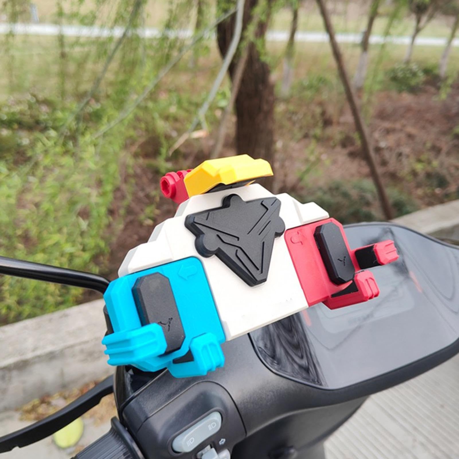 Generico Porta telefono per moto, Porta telefono per bici - Morsetto per | cellulare con manubrio girevole a 360 gradi | Clip per per scooter, supporto per per smartphone da 4,7-7 pollici, per