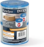 Vista 1 de Intex 29001E PureSpa Tipo S1 - Cartuchos de repuesto de filtro para bañera de hidromasaje y spa de papel Dacron de alta resistencia, juego de 2