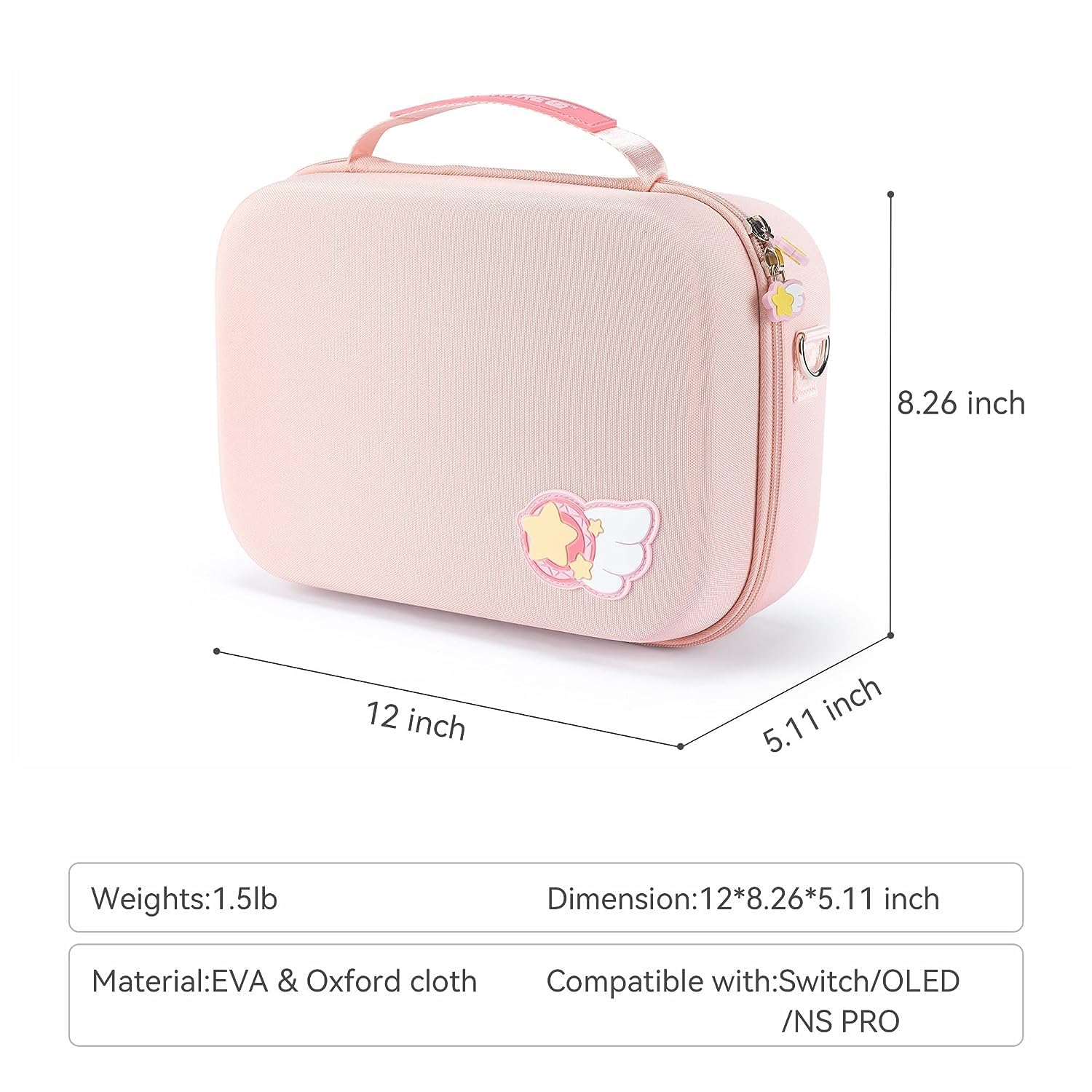 GeekShare Custodia da viaggio per Switch Ampia custodia da viaggio per Switch/OLED con 16 slot per riporre la console Switch - Serie Star Wings